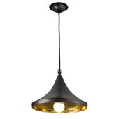 wohnfreuden Kupfer Lampe Topi 30 x 22 cm schwarz gold