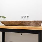 Flussstein Waschbecken 160 cm Steinwaschbecken kaufen 8