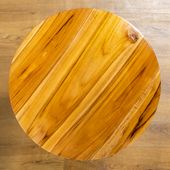 Beistelltisch Black Cylinder aus Teakholz und Eisen kaufen 3