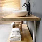 Waschtisch Waschtischplatte 160 cm Untergestell kaufen 3