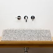 wohnfreuden Terrazzo Waschbecken Zoid 60 cm eckig