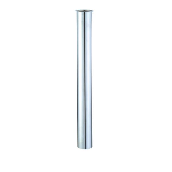 Langes Tauchrohr Siphon Sifon Verlängerung verschiedene Größen chrom Edelstahl Bördelrohr Abfluss-Verstellrohr mit Bördelrand Metall Wohnfreuden