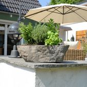 wohnfreuden Naturstein - Schale innen poliert ca. 50 cm