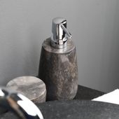 wohnfreuden Marmor Seifenspender Cara schwarz