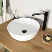 wohnfreuden Keramik Waschbecken rund weiss