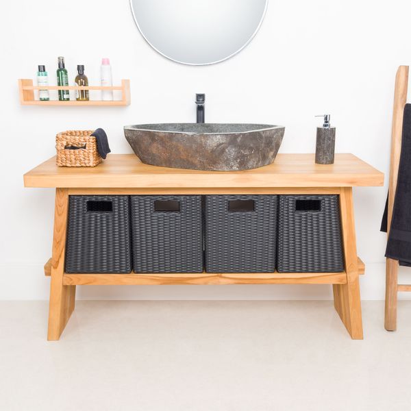 Teakholz Waschtisch ZEN 140 cm breit