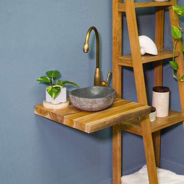 Teakholz Waschtischplatte ab 40 cm günstig kaufen