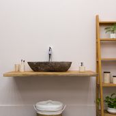 Teakholz Waschtischplatte ab 120 cm günstig kaufen 2
