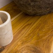 Teakholz Waschtischplatte ab 120 cm günstig kaufen 3
