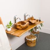 Teakholz Waschtischplatte 140 cm günstig kaufen 1