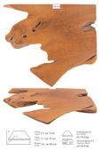 Teakholz Eck-Waschtischplatte ab 70 cm günstig kaufen 5