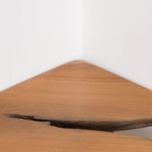Holz Waschtischplatte Aufsatzwaschbecken 100 cm kaufen 4