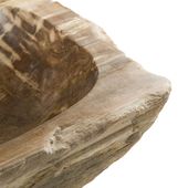 Doppel-Waschbecken 95 cm versteinert fossil Holz kaufen 12