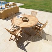 wohnfreuden Teakholz Gartentisch DAFFODIL