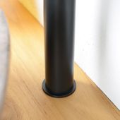 Mischbatterie Einhebel-Waschtisch-Mischer schwarz Einhand Waschtischarmatur Bad für Steinwaschbecken Aufsatzwaschbecken Wohnfreuden