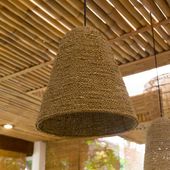 Lampenschirm Hängelampe Deckenlampe Seegras Lampe Wohnfreuden