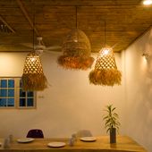 Lampenschirm Hängelampe Deckenlampe Seegras Lampe Wohnfreuden