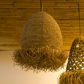 Lampenschirm Hängelampe Deckenlampe Seegras Lampe Wohnfreuden