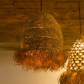 Lampenschirm Hängelampe Deckenlampe Seegras Lampe Wohnfreuden