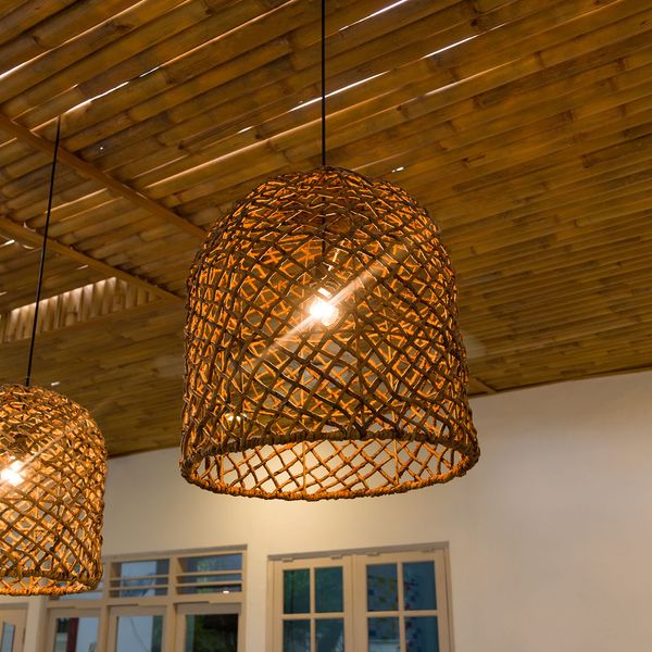 Lampenschirm Hängelampe Deckenlampe Naturfaser Lampe Wohnfreuden 