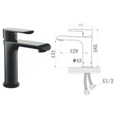 Set Waschtischarmatur Pop-Up Ventil Siphon kaufen 2