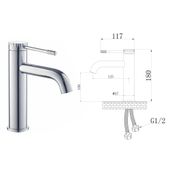 Set Waschtischarmatur Pop-Up Ventil Siphon kaufen 2
