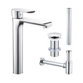 Set Waschtischarmatur Pop-Up Ventil Siphon kaufen 1