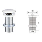 Set Waschtischarmatur Pop-Up Ventil Siphon kaufen 3