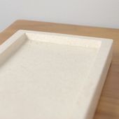 wohnfreuden Terrazzo Tablett cremé 24 x 12 cm