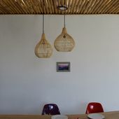 Lampenschirm Hängelampe Deckenlampe Rattan kaufen 9