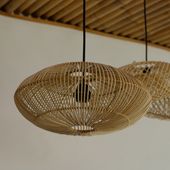 Lampenschirm Hängelampe Deckenlampe Rattan kaufen 2