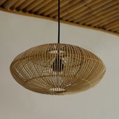 Lampenschirm Hängelampe Deckenlampe Rattan kaufen 4