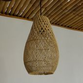 Lampenschirm Hängelampe Deckenlampe Rattan kaufen 2
