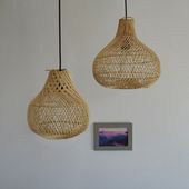 Lampenschirm Hängelampe Deckenlampe Rattan kaufen 4