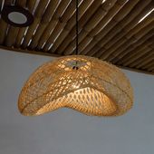 Lampenschirm Hängelampe Deckenlampe Rattan kaufen 1