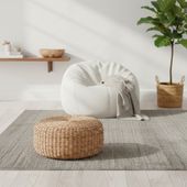 Sitz-Pouf BRUNO aus Wasserhyazinthe 30 cm wohnfreuden
