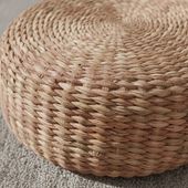 Sitz-Pouf BRUNO aus Wasserhyazinthe 30 cm wohnfreuden