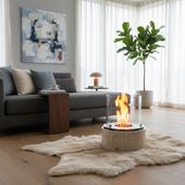 Bio Ethanol Kamin Feuerstelle Garten Terrasse creme kaufen 1