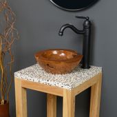 Waschtisch SMINI Teakholz mit Terrazzo Platte kaufen 2