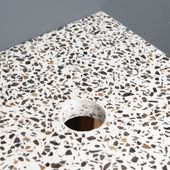 Waschtisch SMINI Teakholz mit Terrazzo Platte kaufen 6