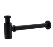 Ablaufgarnitur Set Siphon Permanentablauf Ventil schwarz kaufen 3