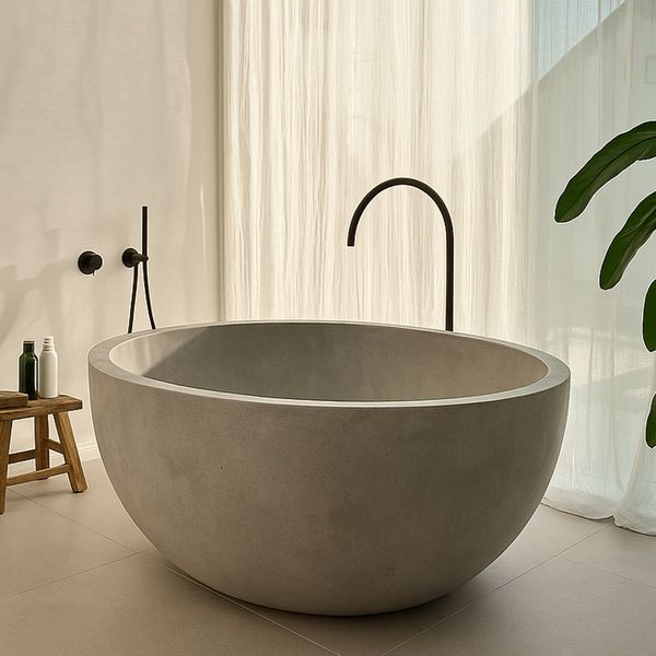 Badewanne Terrazzo 150 cm grau kaufen