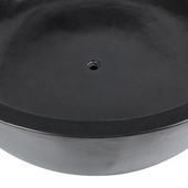 Badewanne aus Terrazzo rund 150 cm schwarz poliert wohnfreuden