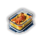 Lunchbox Glas 410ml Blau – Borosilikat, auslaufsicher, BPA-frei – für Mikrowelle & Gefrierfach 3