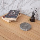Marmor Schale 10 cm grau außen natur