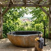 Badewanne aus Naturstein wohnfreuden