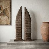 Paar Standskulptur aus Suarholz Gapura wohnfreuden