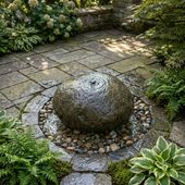 Gartenbrunnen Naturstein 60 cm kaufen 2