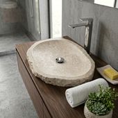 Erosi Marmor Waschbecken extraflach 60 cm creme wohnfreuden