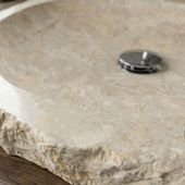 Erosi Marmor Waschbecken extraflach 60 cm creme wohnfreuden